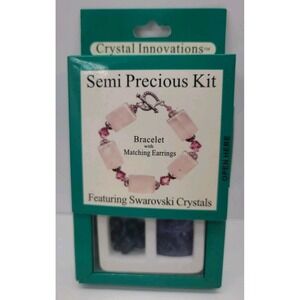 Crystal Innovations Semi Precious Bracelet Kit Featuring‎ Swarovski Crystals